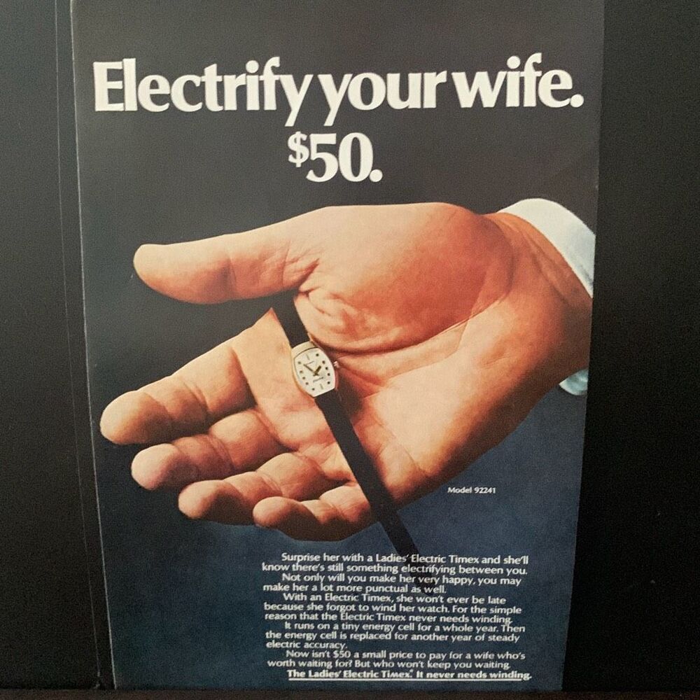 Vintage 1969 Timex Ladies’ Electric Ad Advertisement